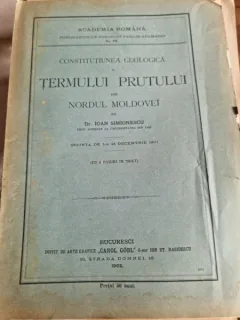 Ioan Simionescu - Constitutiunea Geologica a Termului Prutului din Nordul Moldovei