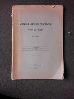 OBICEIUL JUNILOR BRASOVENI, STUDIU DE FOLKLOR - ION MUSLEA