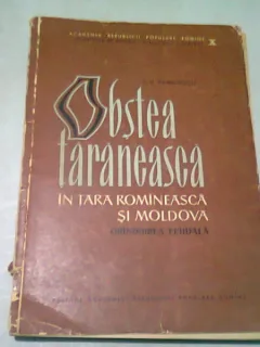 OBSTEA TARANEASCA IN TARA ROMANEASCA SI MOLDOVA - P.P. PANAITESCU