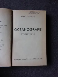 OCEANOGRAFIE - MIRCEA ELIADE  CU UN DESIN INEDIT DE MARCEL IANCU