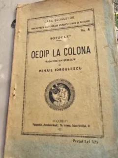 OEDIP LA COLONA - SOFOCLE