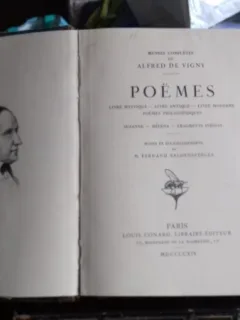 OEUVRES COMPLETES DE ALFRED DE VIGNY - POEMES   (OPERE COMPLETE - POEME)