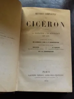 OEUVRES COMPLETES DE CICERON