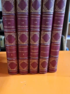 Oeuvres completes de P.-J. de Beranger - 5 volume