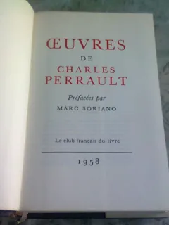 OEUVRES DE CHARLES PERRAULT   (CARTE IN LIMBA FRANCEZA)