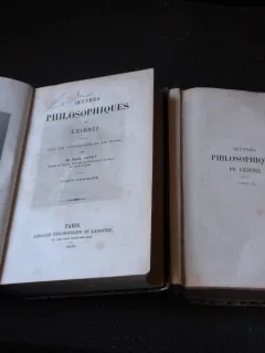 OEUVRES PHILOSOPHIQUES DE LEIBNIZ  2 VOLUME  (CARTI IN LIMBA FRANCEZA)