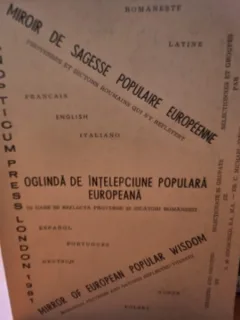 Oglinda de intelepciune populara europeana