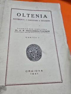 Oltenia. Documente, cugetari, culegeri. Cartea II