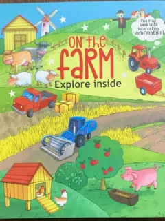 On the farm (La ferma- carte cartonata in engleza)