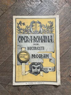Opera Romana din Bucuresti Stagiunea 1927-1928 Program