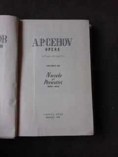 OPERE , A. P. Cehov VOLUMUL 7 , 1950  (NUVELE SI POVESTIRI)