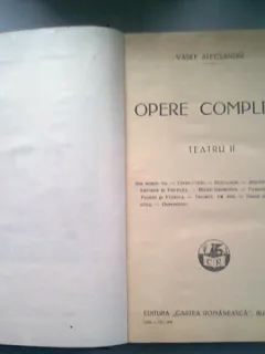 OPERE COMPLETE. TEATRU II - VASILE ALECSANDRI