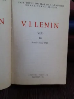 OPERE COMPLETE - V.I. LENIN VOLUMUL 10 - MARTIE-IUNIE 1905