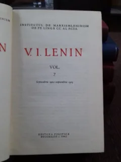 OPERE COMPLETE - V.I. LENIN VOLUMUL 7 - septembrie 1902 - septembrie 1903