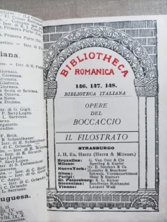 Opere del Boccaccio. Il Filostrato