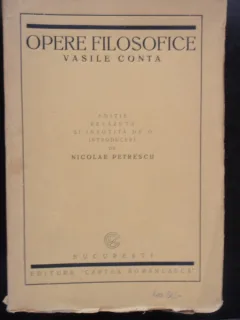 OPERE FILOSOFICE - VASILE CONTA