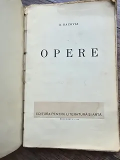 Opere - G. Bacovia