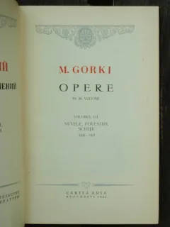 OPERE IN TREIZECI DE VOLUME - M. GORKI VOL. VII