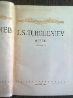 OPERE - I.S. TURGHENIEV VOL. VIII Nuvele si povestiri