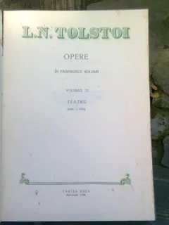 OPERE - L.N TOLSTOI VOL. XI- TEATRU