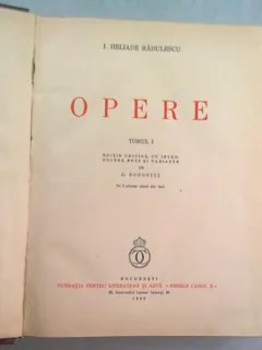 Opere tomul I - I. Heliade Radulescu