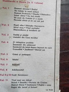 OPERE VOL. 1 - DOSTOIEVSKI, romane, nuvele