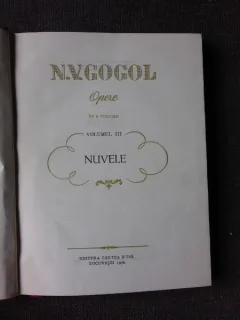 OPERE VOL.III, NUVELE - N.V. GOGOL