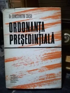 Ordonanta presedentiala - Constantin Crisu