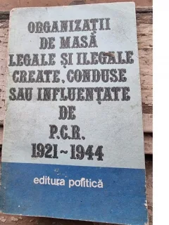 Organizatii de masa legale si ilegale, create, conduse sau influentate de P.C.R. 1921-1944