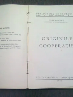 ORIGINILE COOPERATIEI - EUGEN PAVLESCU