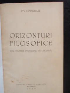 ORIZONTURI FILOSOFICE - ION ZAMFIRESCU