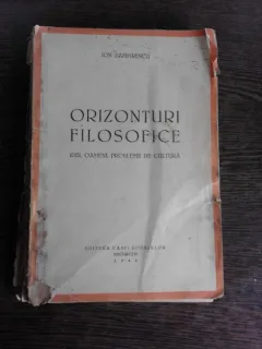 ORIZONTURI FILOSOFICE - ION ZAMFIRESCU