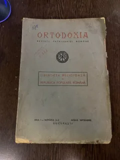 Ortodoxia. Revista Patriarhiei Romane Anul I Nr. 2-3 1949