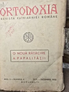Ortodoxia. Revista Patriarhiei Romane Anul II Nr. 4 1950