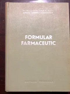 P. IONESCU STOIAN - V. STANESCU - E. SAVOPOL - FORMULAR FARMACEUTI
