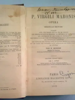 P. VIRGILI MARONIS. OPERA - E. BENOIST (OPERA LUI VIRGILIU, CARTE IN LIMBA LATINA
