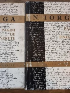 PAGINI DE TINERETE - N. IORGA    2 VOLUME