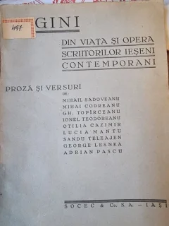 Pagini din viata si opera scriitorilor Ieseni Contemporani