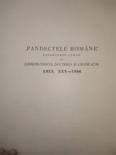 Pandectele romane  - 1946