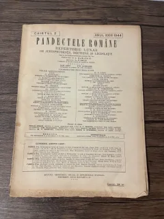 Pandectele Romane Caietul 2 Anul XXIII 1944