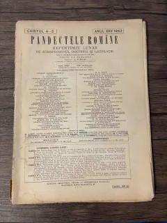 Pandectele Romane Caietul 4-5 Anul XXII 1943