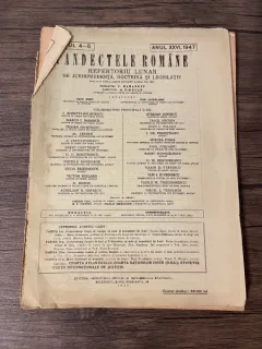 Pandectele Romane Caietul 4-5 Anul XXVI 1947