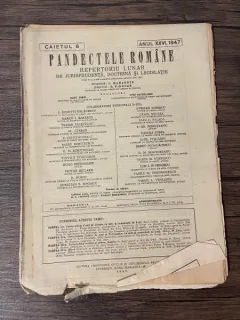 Pandectele Romane Caietul 6 Anul XXVI 1947