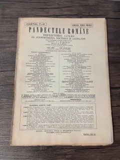 Pandectele Romane Caietul 7-8 Anul XXII 1943