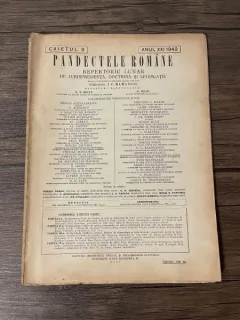 Pandectele Romane Caietul 9 Anul XXI 1942