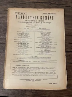 Pandectele Romane Caietul 9 Anul XXIV 1945