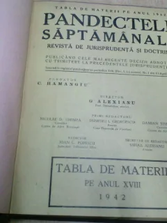 PANDECTELE SAPTAMANALE - 1942