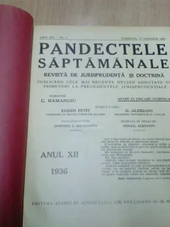 PANDECTELE SAPTAMANALE - 1936