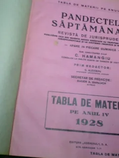 PANDECTELE SAPTAMANALE