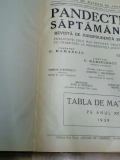 PANDECTELE SAPTAMANII